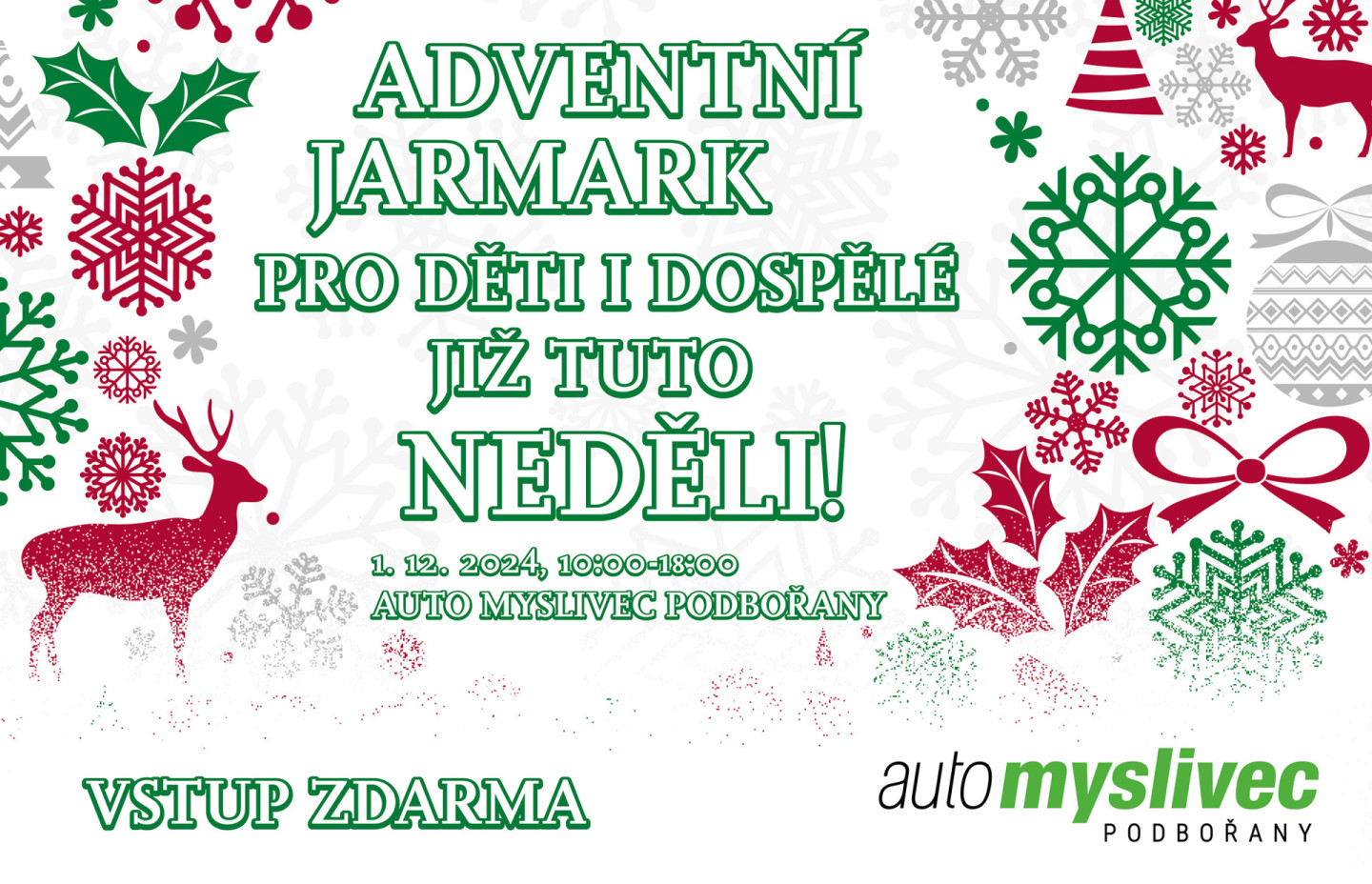 Adventní jarmark opět u nás!